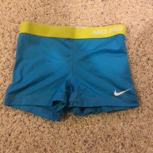 Blue nike spandex